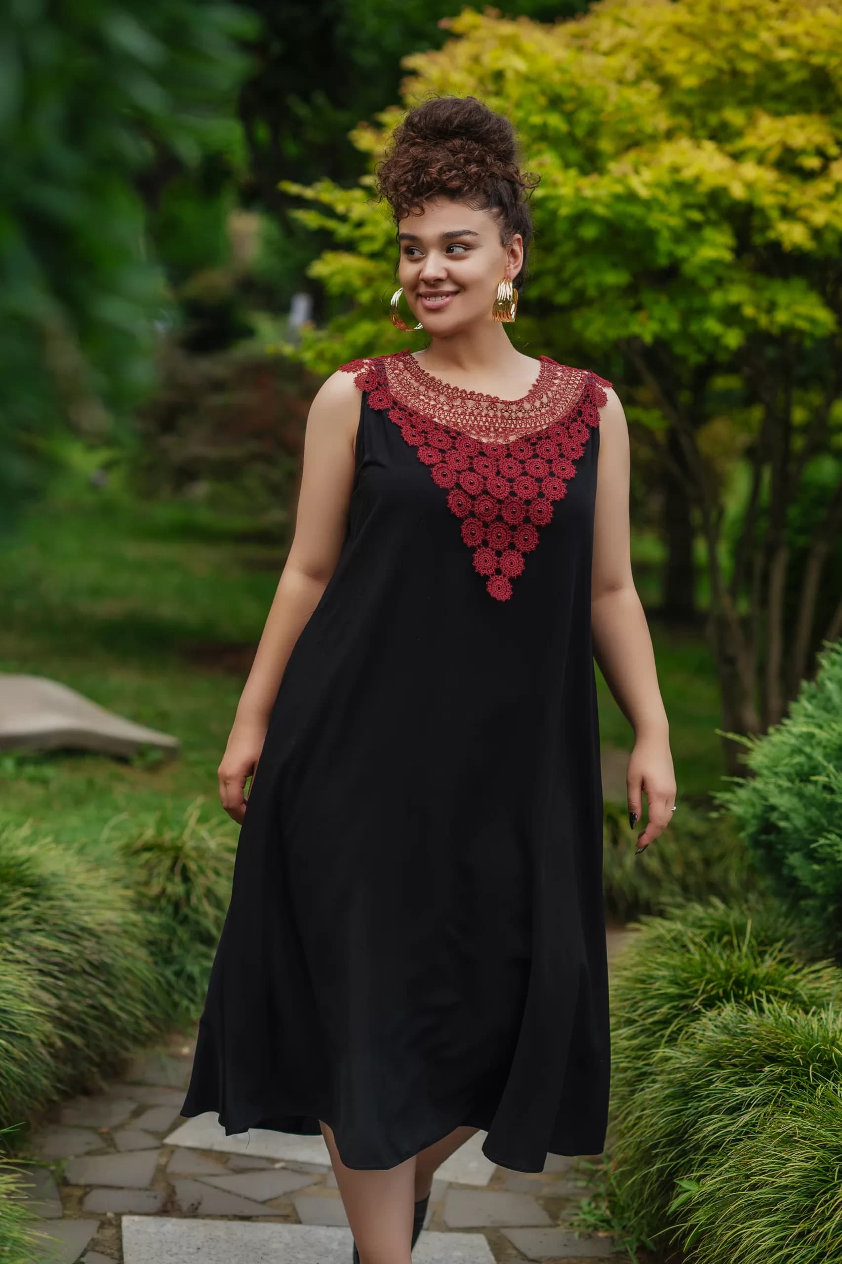 Crimson Lace Dress 1