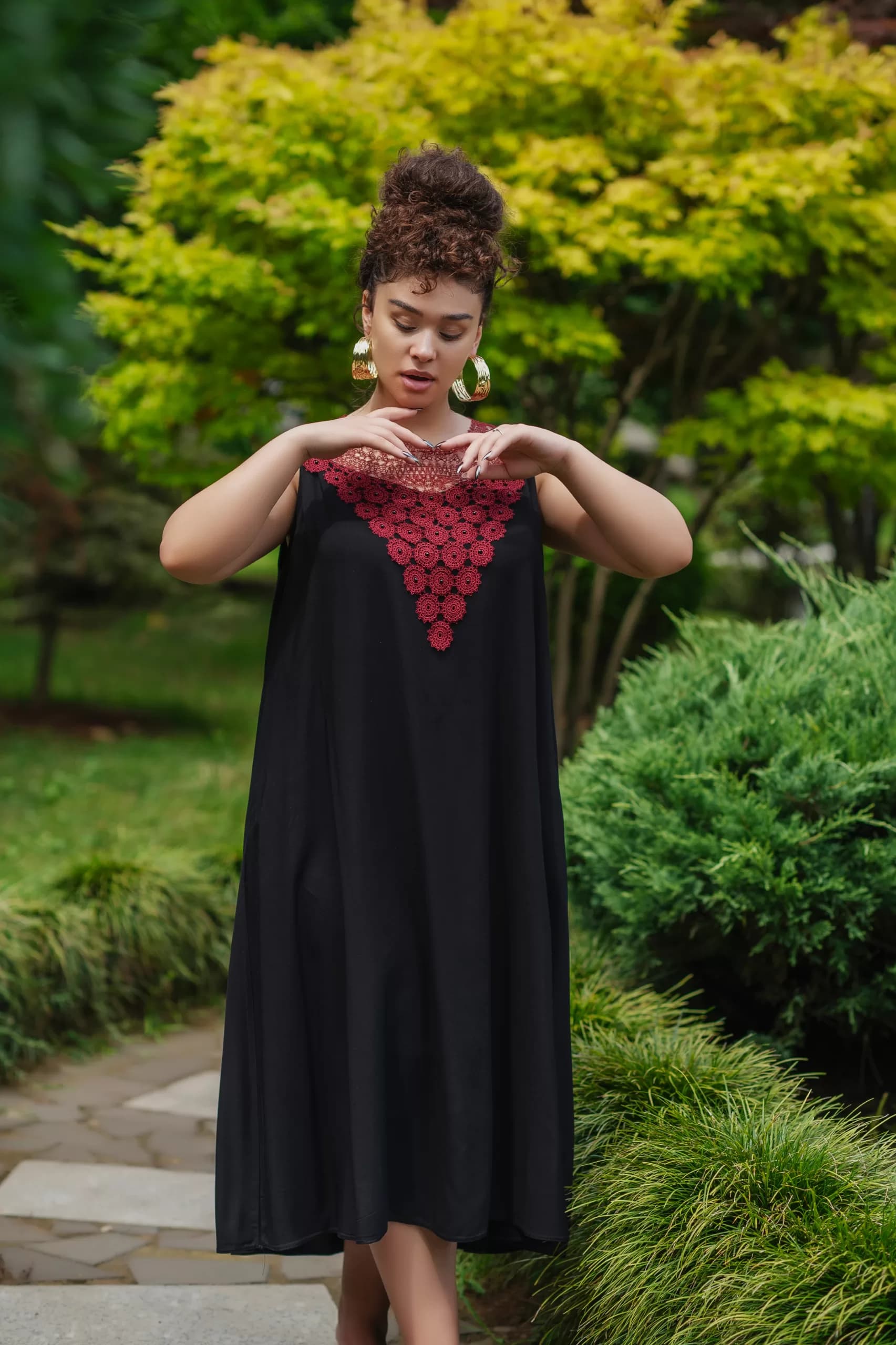 Crimson Lace Dress 2