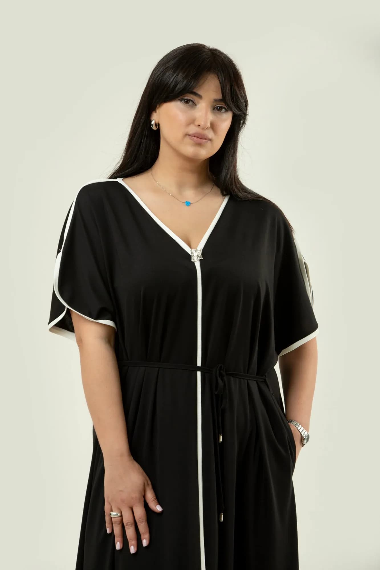 Loungewear Dress with Drawstring Waist 2