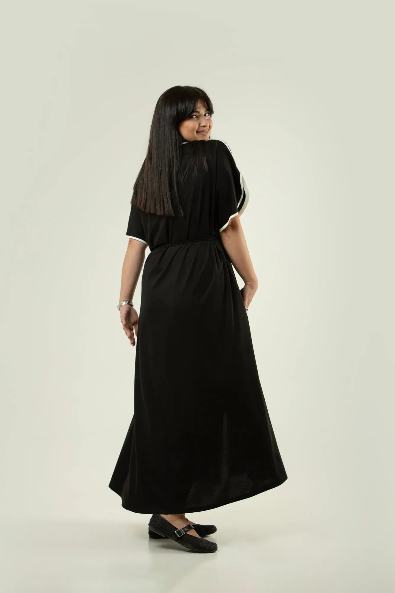 Loungewear Dress with Drawstring Waist 3